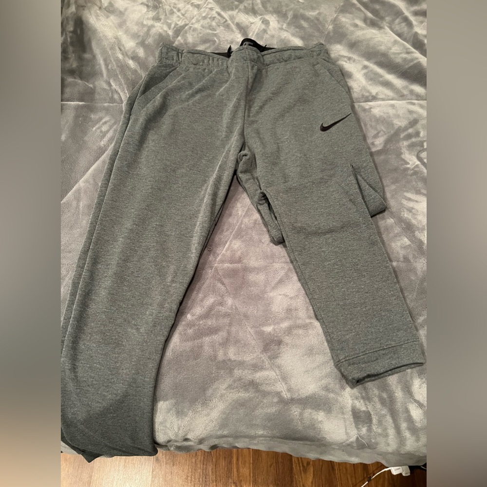 Grey Nike joggers